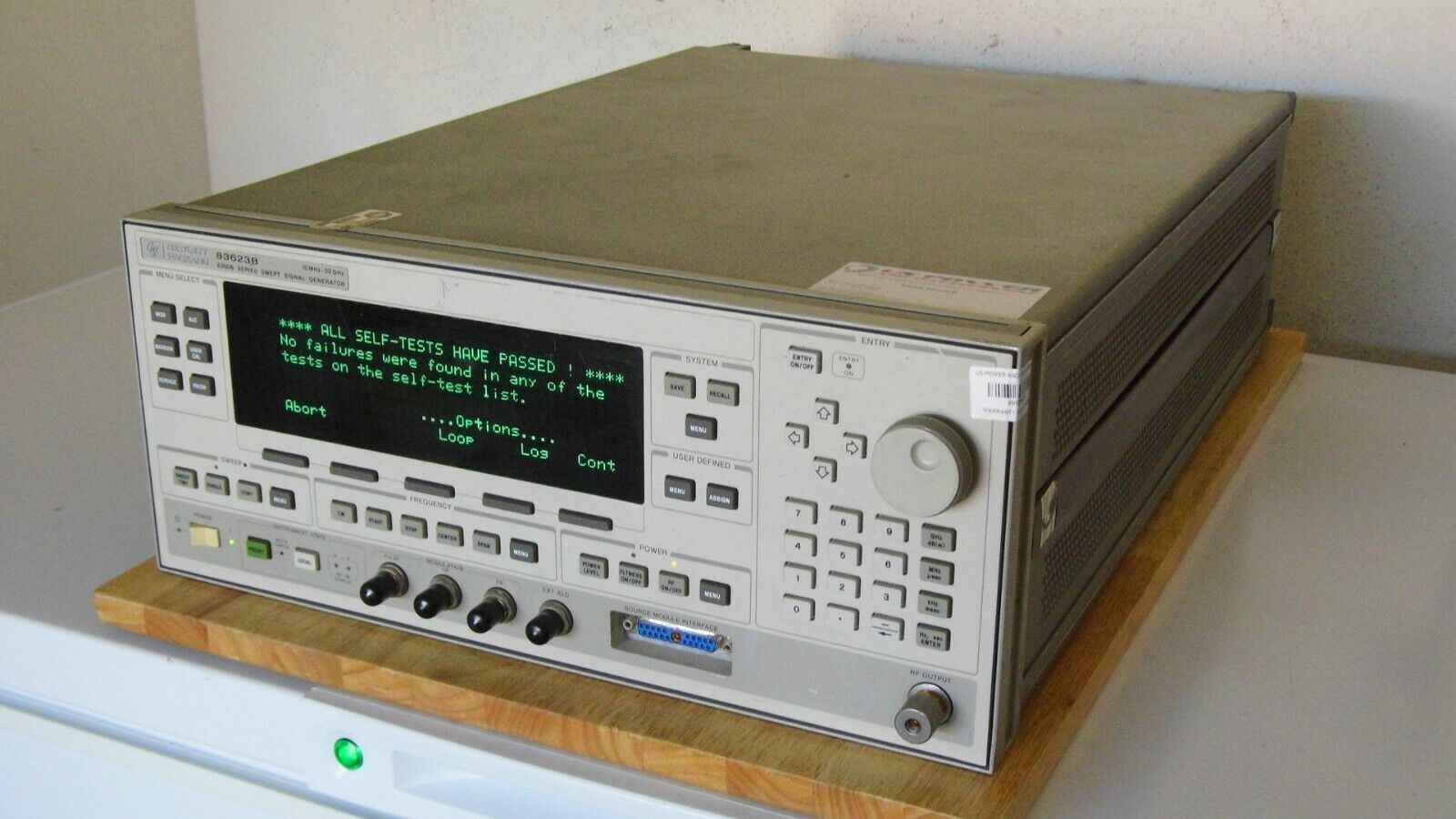 Agilent HP 83623B w/001 high power synthesized sweeper, 2 in stock Agilent HP 83623B w/001 high power synthesized sweeper, 2 in stock